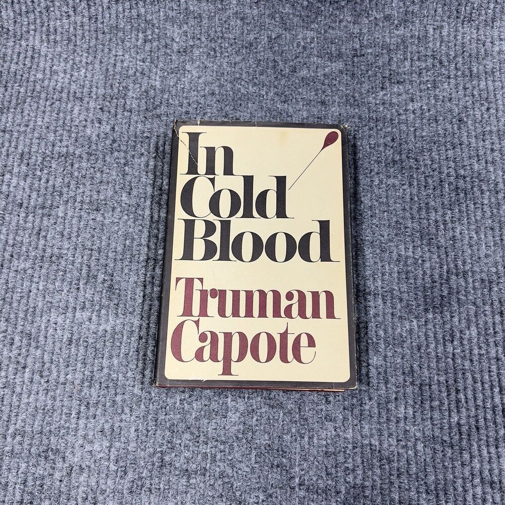 VTG 1965 In Cold Blood Truman Capote‎ Book FIRST PRINTING Dust Jacket True Crime